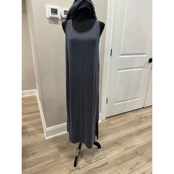 NWOT Pure Jill J. Jill 2-Pice Maxi Dress Tank Dress & Shirt Onyx Neutral Size … - Picture 1 of 10